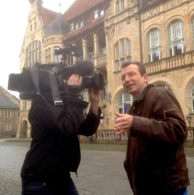 Dreh mit dem NDR in Bückeburg für die Sendung "Mein Nachmittag"